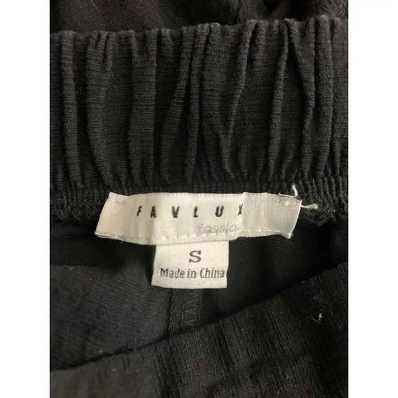 Favlux Women's Black Cargo Jogger Pants Size Small Comfortable * wom706 - Picture 2 of 4